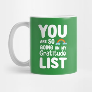 Gratitude List Mug